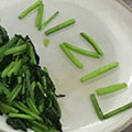 ほうれん草炒め